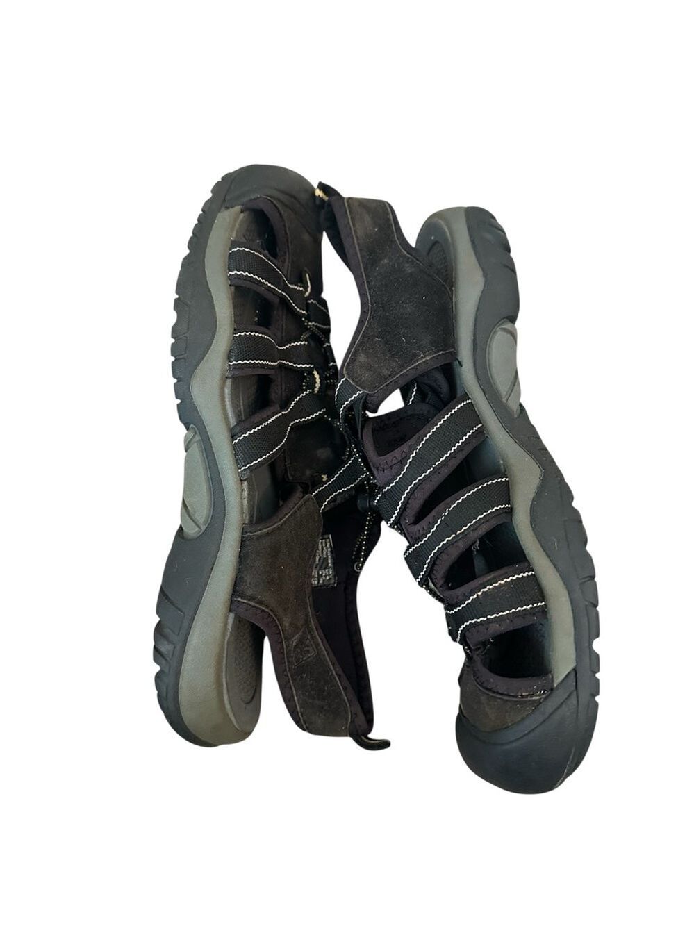 Rugged Outback Banks Bumptoe Walk Hike Water Shoe Sandals Black Women Size 12 - Picture 8 of 9